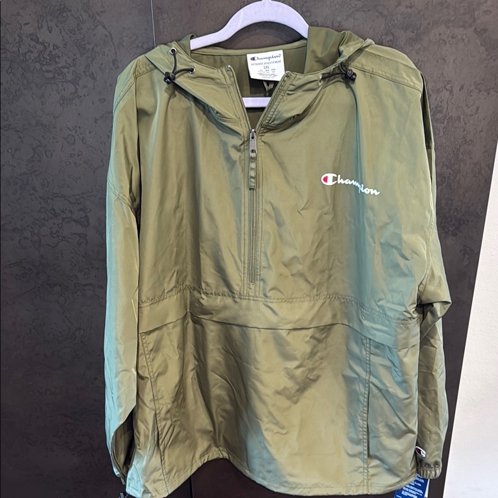 Unisex Champion Green Oversized Hoodie Jacket